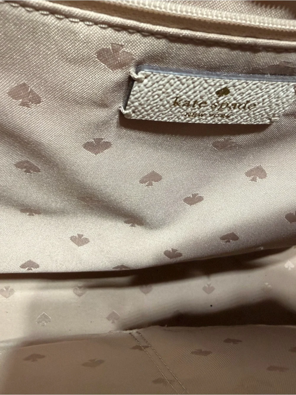 Kate Spade Lori New York Cream Leather pebble Tote Bag